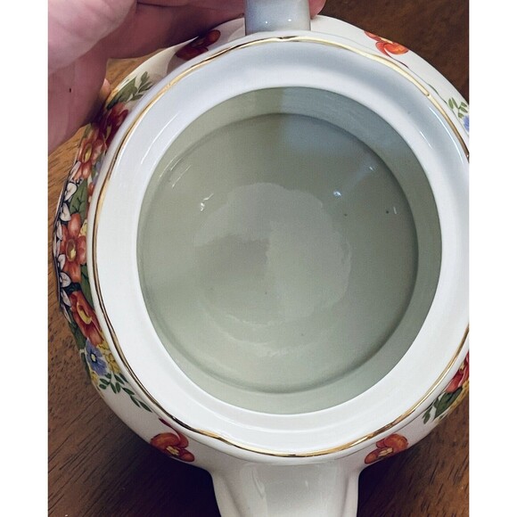 Anthony Mark Hankins Teapot Limited Edition #890 Ceramic Flowers Mask Face Markd - Picture 6 of 12